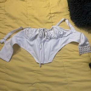 White corset top size small